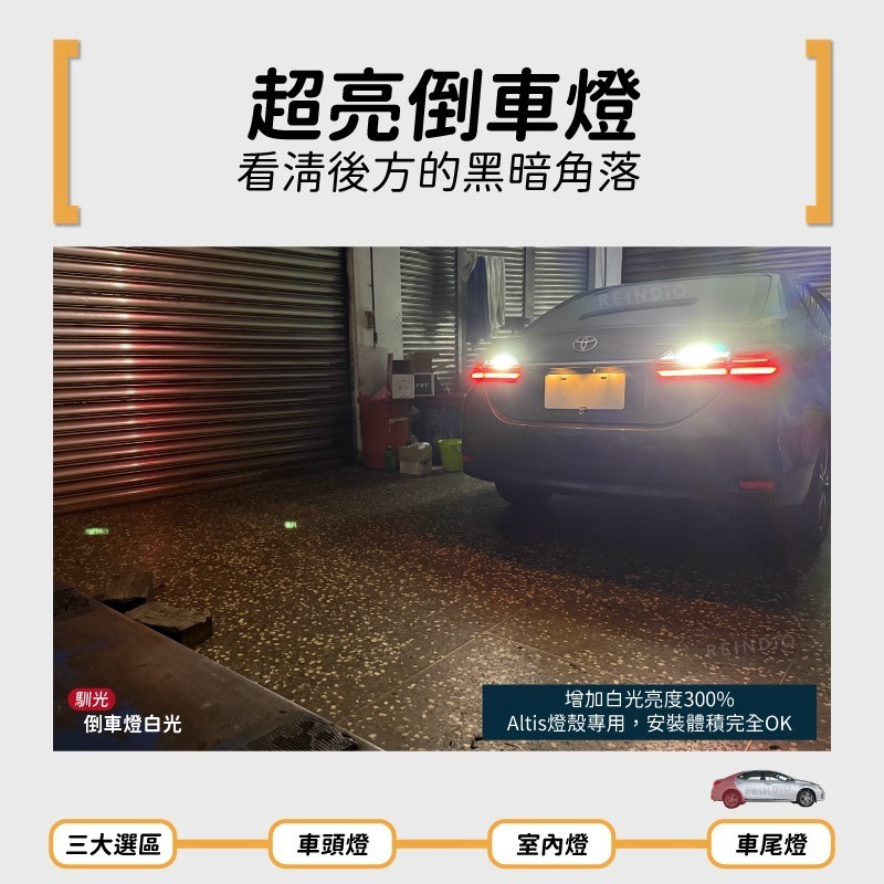 【馴光 一年保固】altis 11 11.5代 LED 大燈 遠燈 近燈 方向燈 霧燈 室內燈 倒車燈 車牌燈 閱讀燈-細節圖8