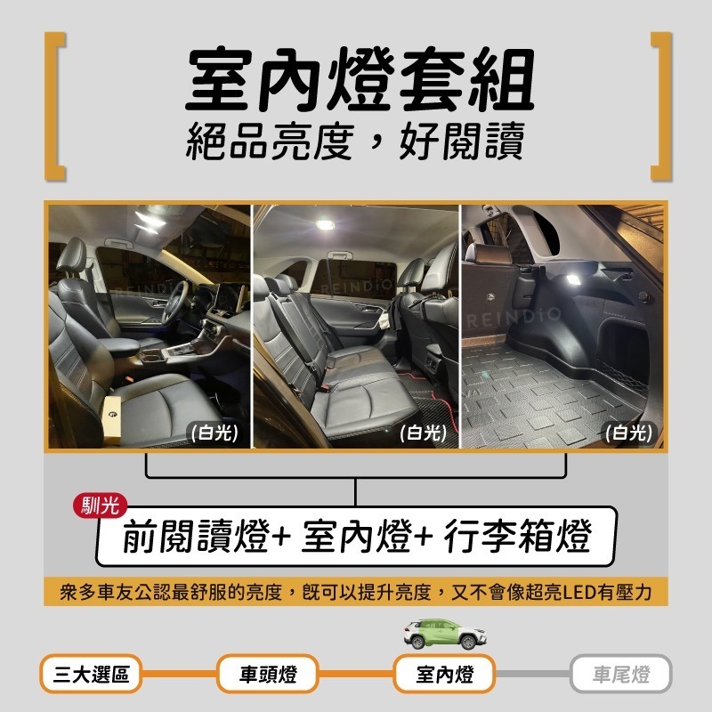【馴光 一年保固】Rav4 5代 5.5代 霧燈 倒車燈 方向燈 後照鏡燈 led 化妝燈 室內燈 閱讀燈 照地燈-細節圖7