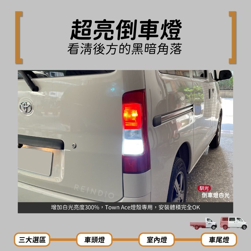 【馴光 一年保固】Town ace 倒車燈 方向燈 led 室內燈 閱讀燈 後霧燈 發財王牌 貨卡 牌照燈 車牌燈 廂車-細節圖6