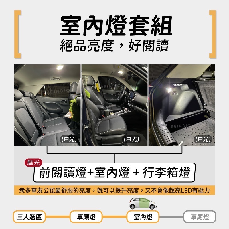 【馴光 一年保固】yaris 2代 小鴨 LED 大燈 遠燈 近燈 方向燈 霧燈 室內燈 倒車燈 車牌燈 閱讀燈 行李廂-細節圖6