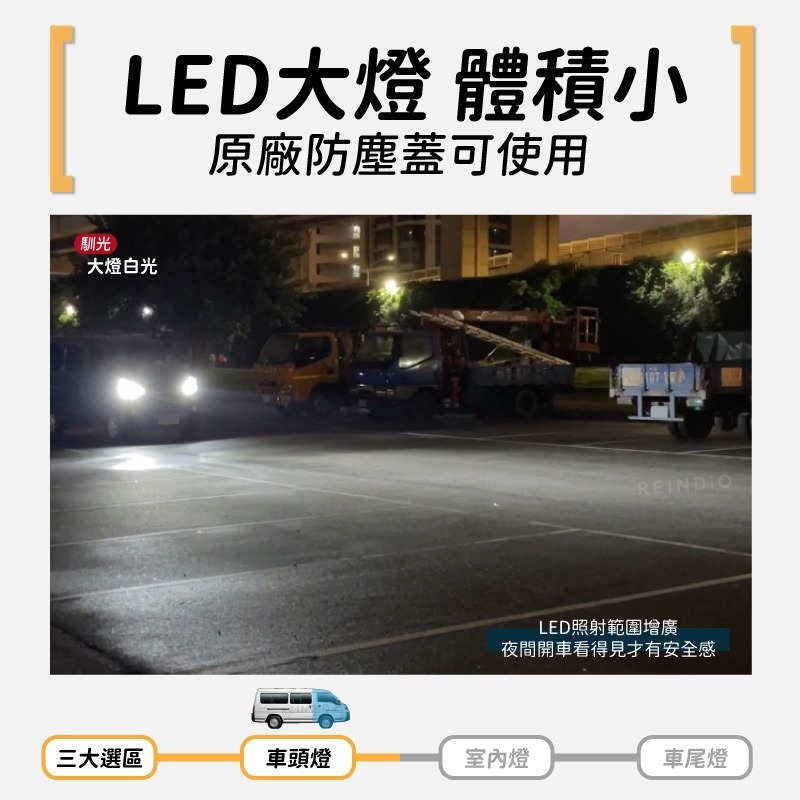 【馴光 一年保固】得利卡 大燈 遠燈 霧燈 日行燈 煞車燈 倒車燈 車牌燈 方向燈 室內燈 led Delica 廂車-細節圖4