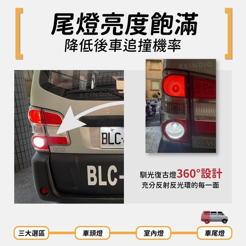 【馴光 一年保固】菱利 1.3 大燈 霧燈 遠燈 小燈 led 方向燈 煞車燈 車牌燈 倒車燈 Veryca 貨車 廂車-細節圖6