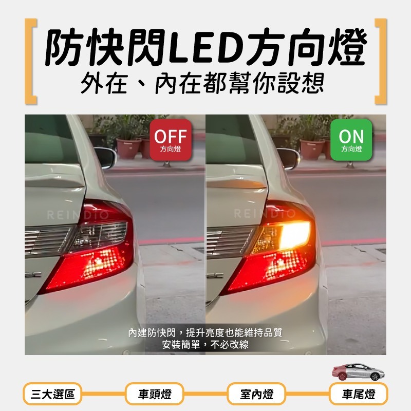 【馴光一年保固】喜美 九代 K14 大燈 霧燈 小燈 方向燈 室內燈 後車廂 剎車燈 第三煞車燈 倒車燈 車牌燈 led-細節圖6