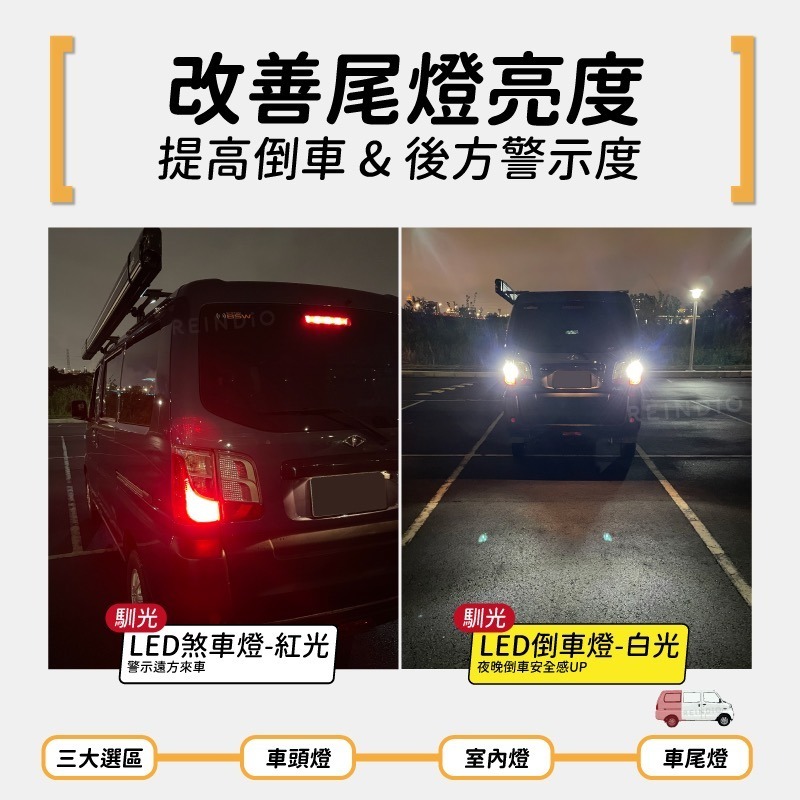 【馴光 一年保固】菱利 A180 日行燈 煞車燈 倒車燈 車牌燈 大燈 遠燈 霧燈 led Veryca E300 CM-細節圖8