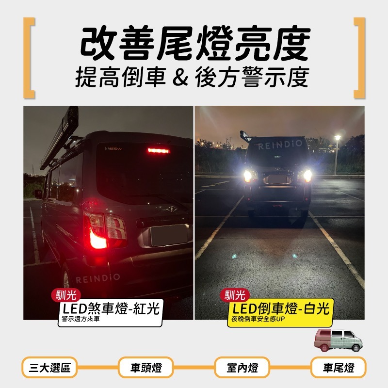【馴光 一年保固】菱利 E300 大燈 日行燈 煞車燈 倒車燈 車牌燈 遠燈 霧燈 led Veryca CMC 電動車-細節圖8
