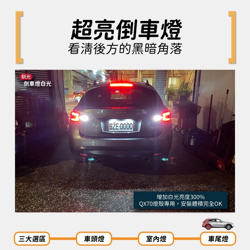【馴光 一年保固】QX70 大燈 霧燈 方向燈 倒車燈 車牌燈 led 頭燈 小燈 後車廂燈 閱讀燈 室內燈 車門燈-細節圖7