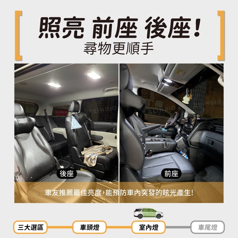 【馴光 一年保固】Carnival 嘉年華 方向燈 倒車燈 led 室內燈 閱讀燈 後霧燈 後車廂燈 牌照燈 化妝燈-細節圖4