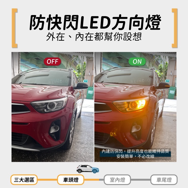 【馴光 一年保固】Stonic 大燈 霧燈 日行燈 方向燈 倒車燈 後霧燈 led 煞車燈 車牌燈 室內燈 KIA-細節圖4