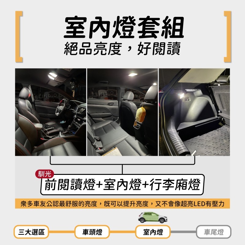 【馴光 一年保固】Stonic 大燈 霧燈 日行燈 方向燈 倒車燈 後霧燈 led 煞車燈 車牌燈 室內燈 KIA-細節圖5