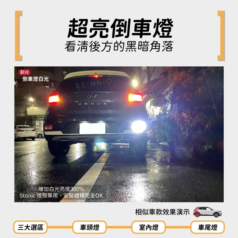 【馴光 一年保固】Stonic 大燈 霧燈 日行燈 方向燈 倒車燈 後霧燈 led 煞車燈 車牌燈 室內燈 KIA-細節圖7