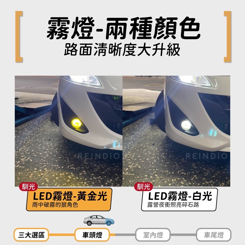 【馴光 一年保固】微笑馬3 大燈 遠燈 霧燈 小燈 方向燈 車牌燈 室內燈 後車廂燈 倒車燈 煞車燈 Mazda3 5d-細節圖4