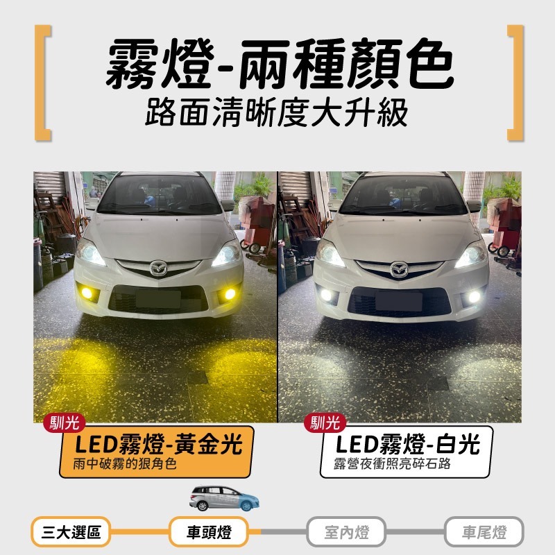 【馴光 一年保固】馬5 大燈 遠燈 霧燈 小燈 方向燈 車牌燈 室內燈 閱讀燈 後車廂燈 倒車燈 煞車燈 Mazda 5-細節圖4