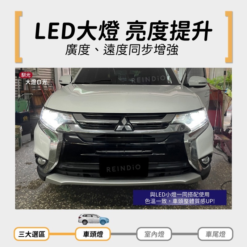 【馴光 一年保固】Outlander 大燈 遠燈 霧燈 方向燈 倒車燈 led 室內燈 閱讀燈 後霧燈 後車廂燈 車牌燈-細節圖3