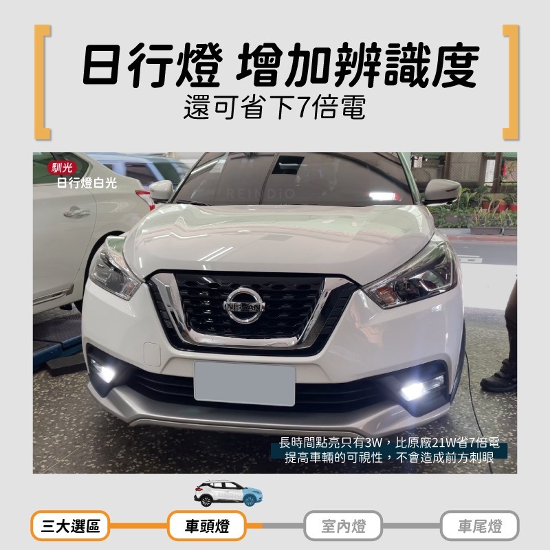 【馴光 一年保固】Kicks 大燈 霧燈 倒車燈 車牌燈 led 頭燈 近燈 日行燈 牌照燈 室內燈 方向燈 踢一腳-細節圖5