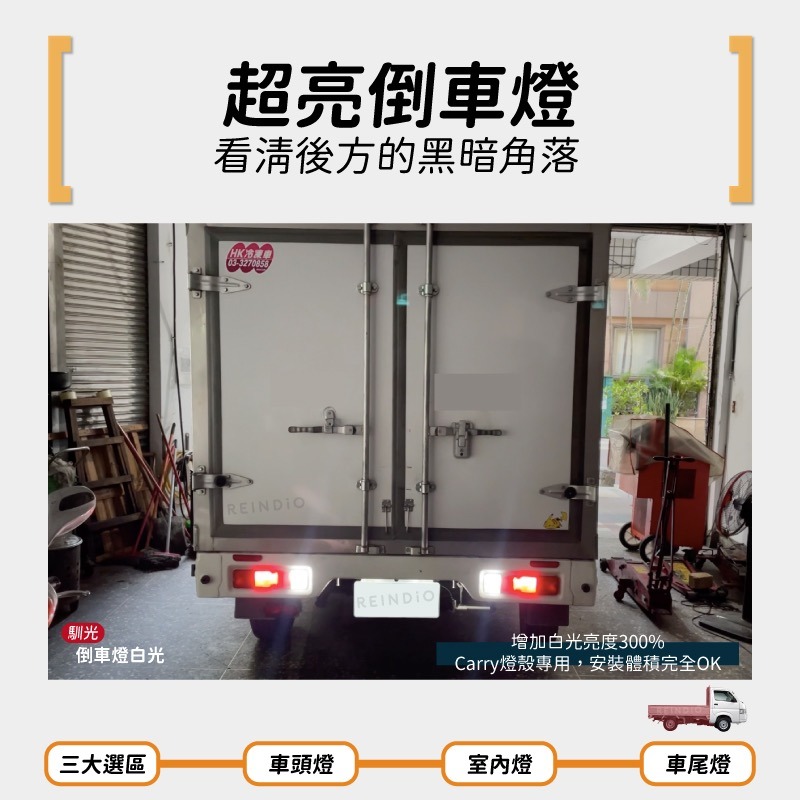 【馴光一年保固】Carry 大燈 遠燈 小燈 方向燈 日行燈 煞車燈 倒車燈 車牌燈 後霧燈 led Suzuki 吉利-細節圖7