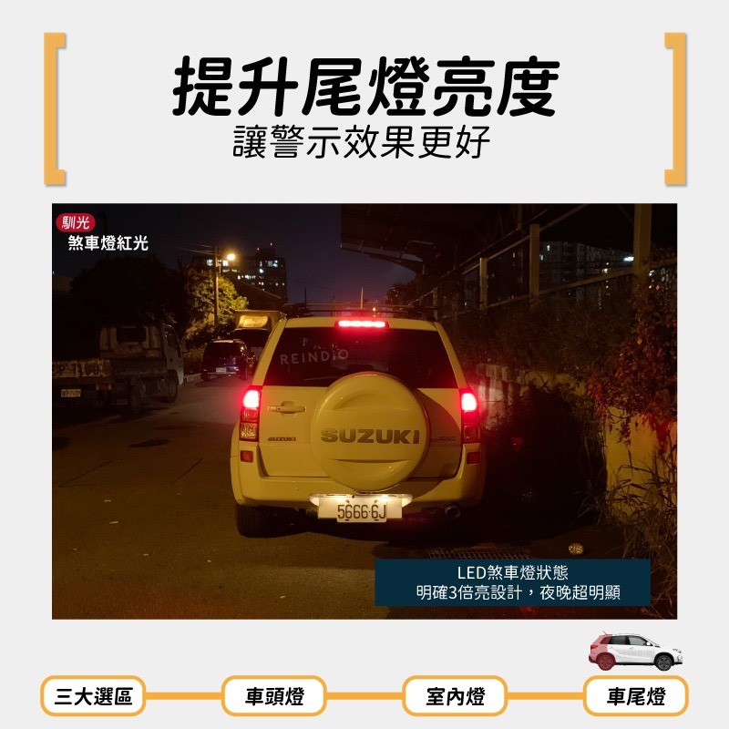 【馴光 一年保固】Vitara 大燈 霧燈 遠燈 近燈 led 小燈 方向燈 室內燈 後車廂燈 倒車燈 煞車燈 車牌燈-細節圖6