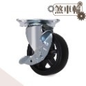 AXL 4吋3吋復古水車造型腳輪 TPR靜音萬向輪 平板輪 家具輪 推車輪 工業輪 層架輪 展示架輪 台灣製-規格圖9