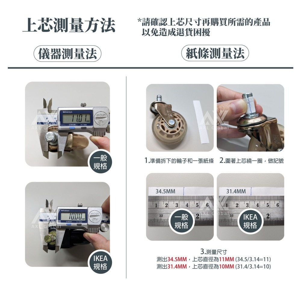 AXL 彎角PU椅輪 灰黑靜音防刮椅子輪子 電腦椅 辦公椅 書桌椅 電競椅 人體工學椅替換輪 5入 台灣製腳輪-細節圖8