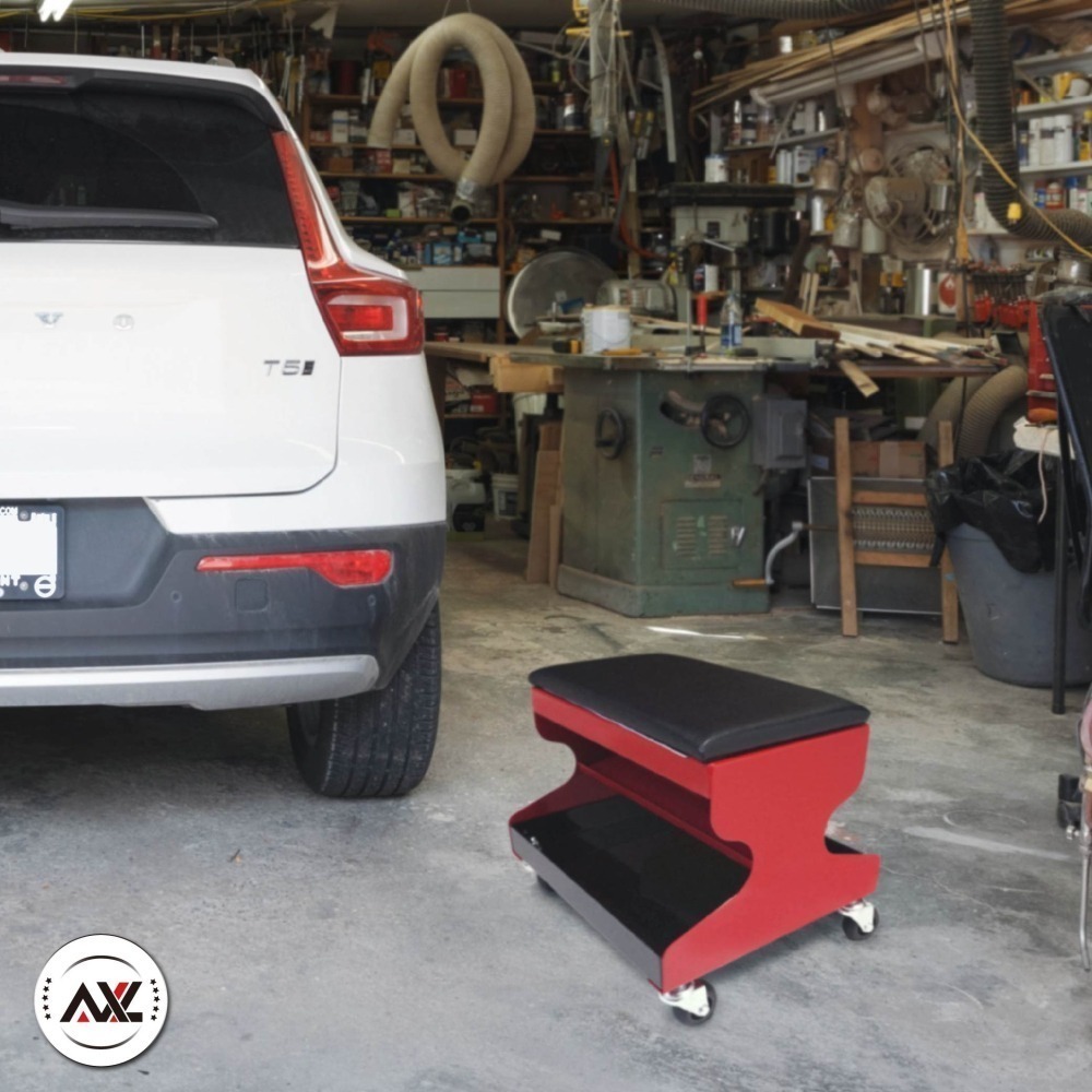 AXL 專業鐵製工具椅 多功能滑輪椅 修車椅 美容椅 工作椅 6 種輪子 滑順好移動 附組裝工具 台灣現貨-細節圖11