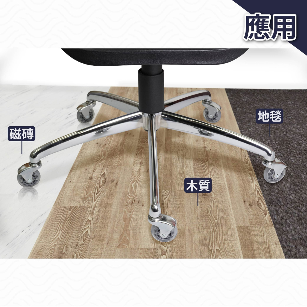 AXL 辦公椅PU輪 2.5英吋鉻彎角灰透款｜高質感溜冰輪設計 不水解靜音滑順 椅子/電腦椅/電競椅輪 (一組五顆)-細節圖5