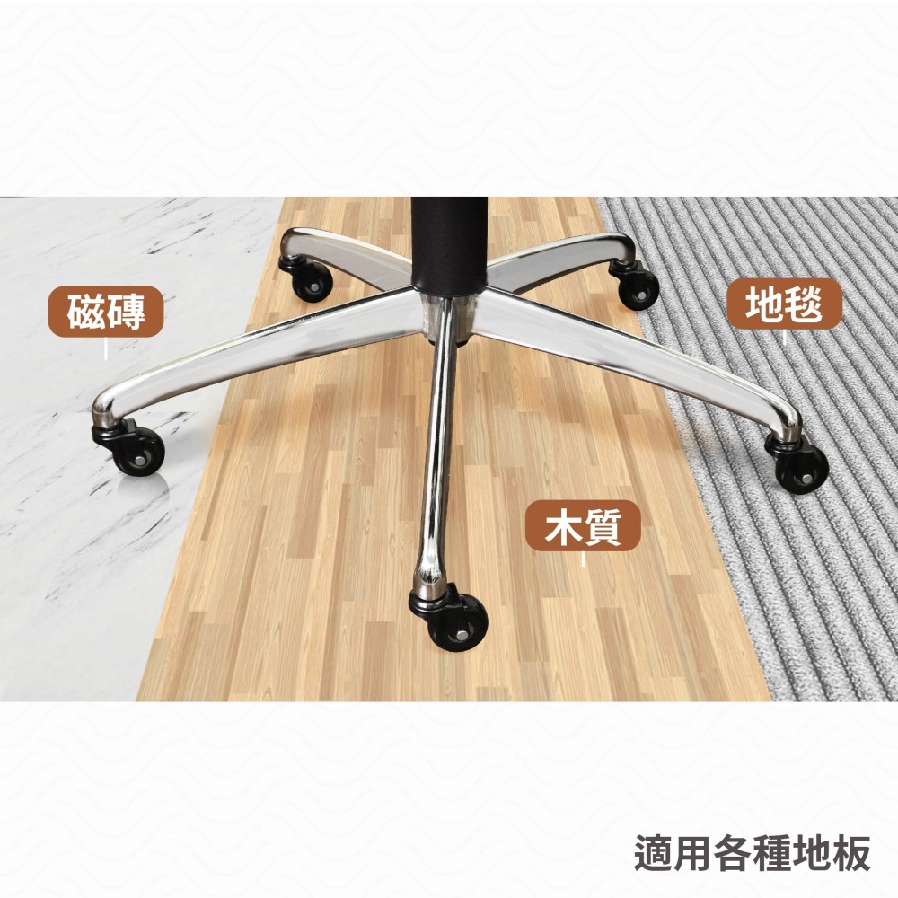 AXL 辦公椅輪 50mm PU小滑輪 靜音溜冰輪 電腦椅輪 電競椅輪 不掉黑屑 不水解 椅子腳輪 替換輪 台灣製造-細節圖4