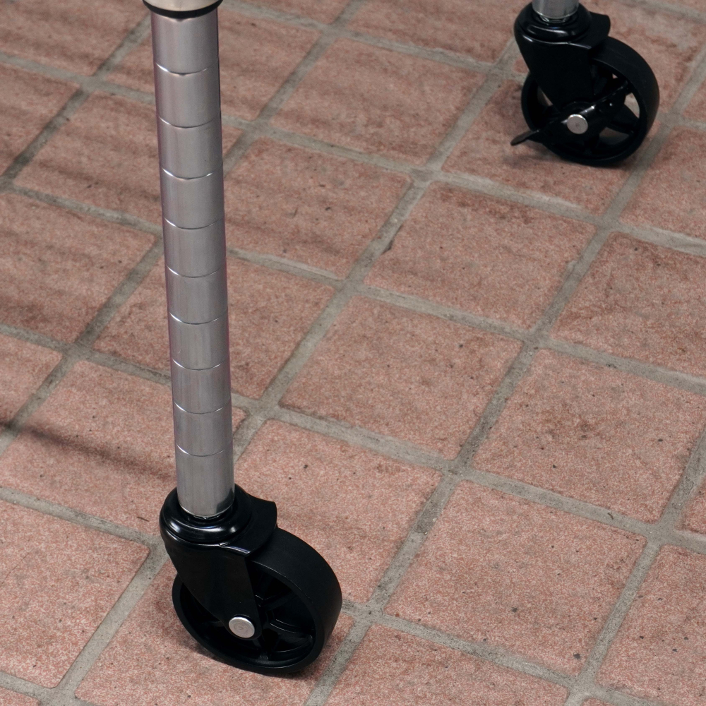 AXL 3 吋三分牙尼龍輪 五金 腳輪｜耐重輪 復古水車造型 鐵力士架/收納架/花車適用 高耐磨 單顆販售 台灣製造-細節圖8