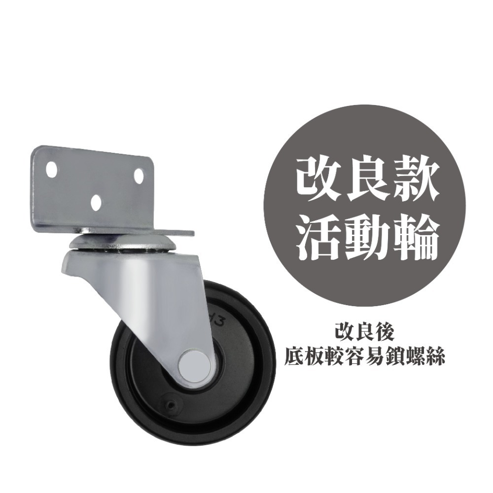 AXL L型側裝煞車腳輪2吋3吋PP耐磨萬向輪 直角固定輪 側裝腳輪 木櫃茶几 推車輪 DIY改裝輪 台灣製-規格圖11