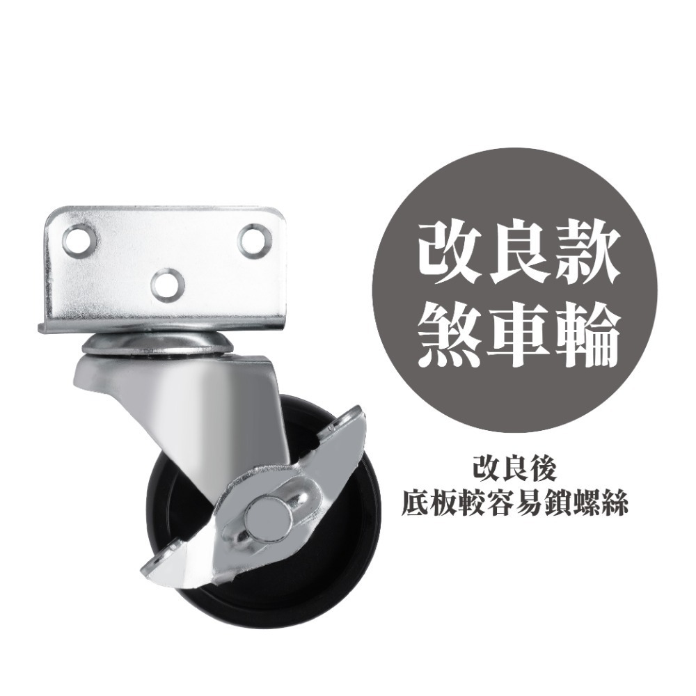 AXL L型側裝煞車腳輪2吋3吋PP耐磨萬向輪 直角固定輪 側裝腳輪 木櫃茶几 推車輪 DIY改裝輪 台灣製-規格圖11