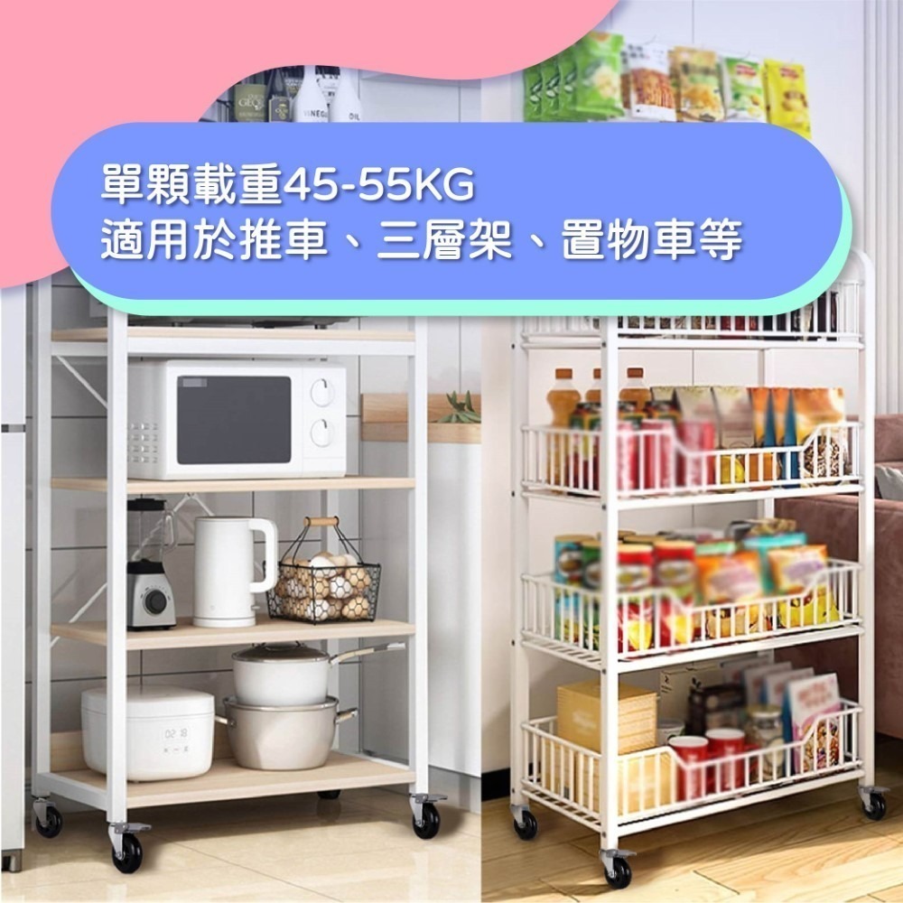 CCE M10買菜籃替換輪 3吋PU靜音溜冰輪 M10 萬向輪 煞車輪 鐵架層架輪子 波浪架鐵力士架腳輪 台灣製-細節圖6