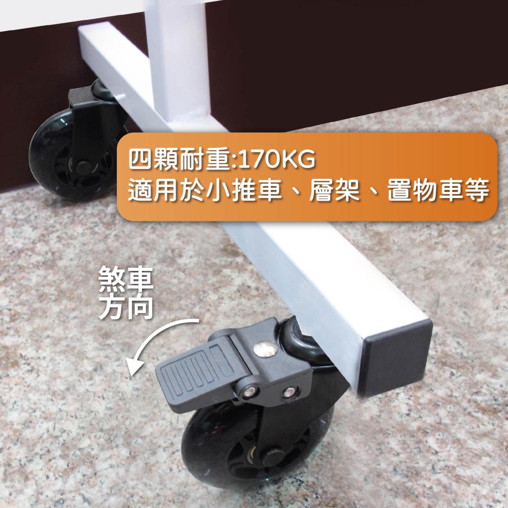 AXL 工業家具輪 3分牙 PU溜冰輪｜層架/鐵架/波浪架適用輪 置物架收納架替換輪 好滾靜音 不水解 防刮 台灣製造-細節圖4