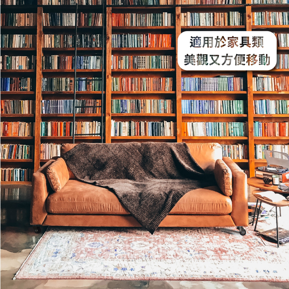 AXL 40MMTPR家具輪 四角板萬向輪/傢俱輪/腳輪/桌子/茶几輪子 復古美學 百搭低調 滑順靜音 (台灣製造)-細節圖5