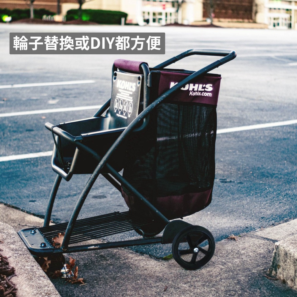 AXL 買菜藍升級DIY替換 8英吋 PU靜音輪 溜冰輪 推車輪 高彈力 柏油路好推 木地板不刮 台灣製造-細節圖4