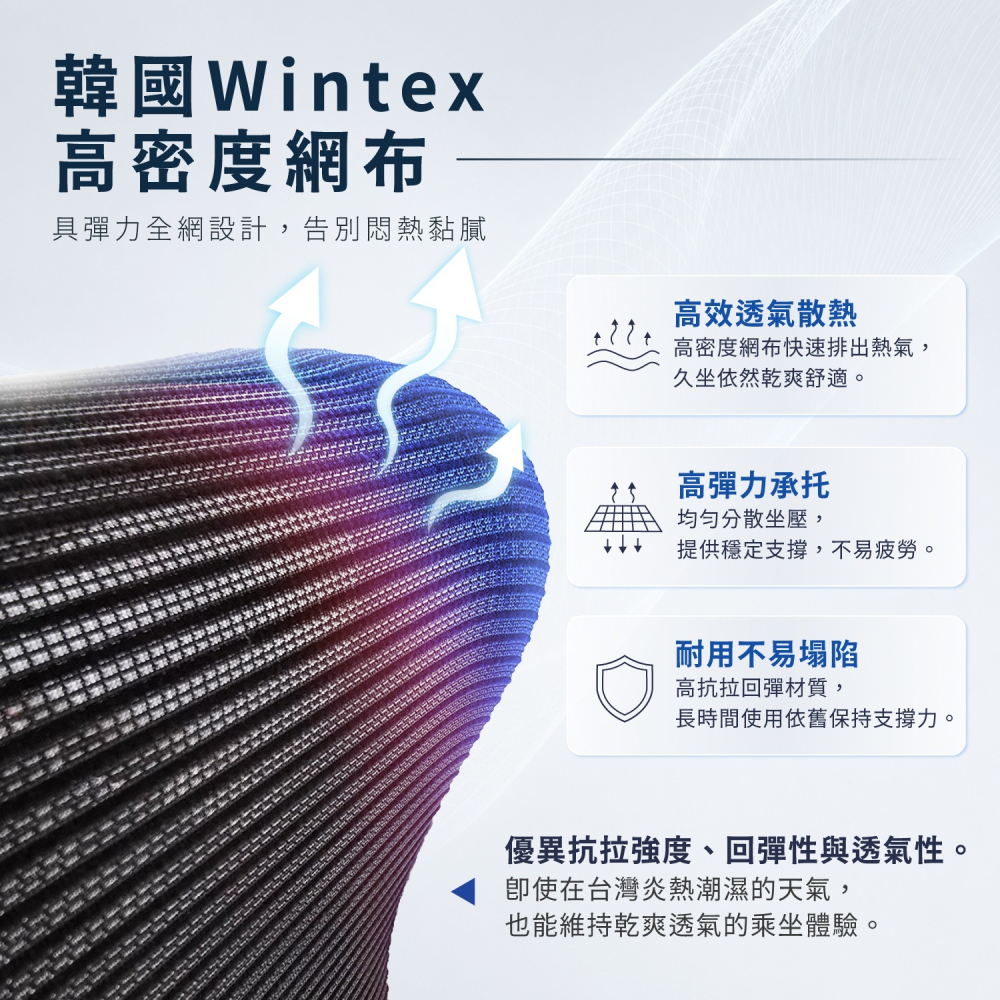AXL 人體工學椅推薦 韓國Wintex透氣網椅 義大利Donati底盤 四段椅背升降 3D扶手 可調腰靠 久坐護腰-細節圖5