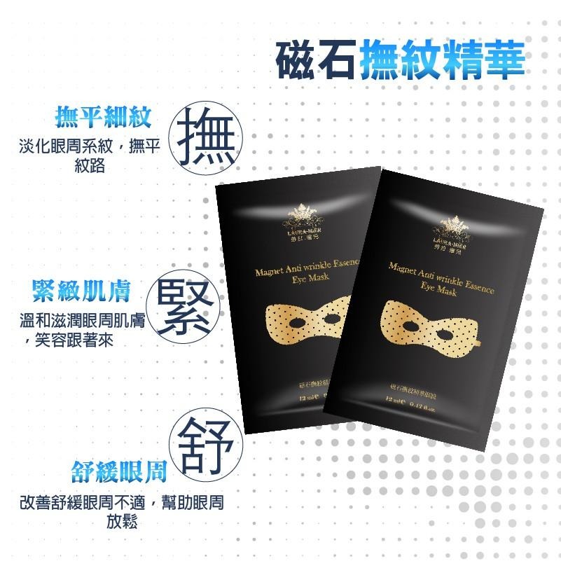 【依洛嘉】勞拉蜜兒 磁石撫紋精華眼膜(黑) 眼部保養-細節圖5
