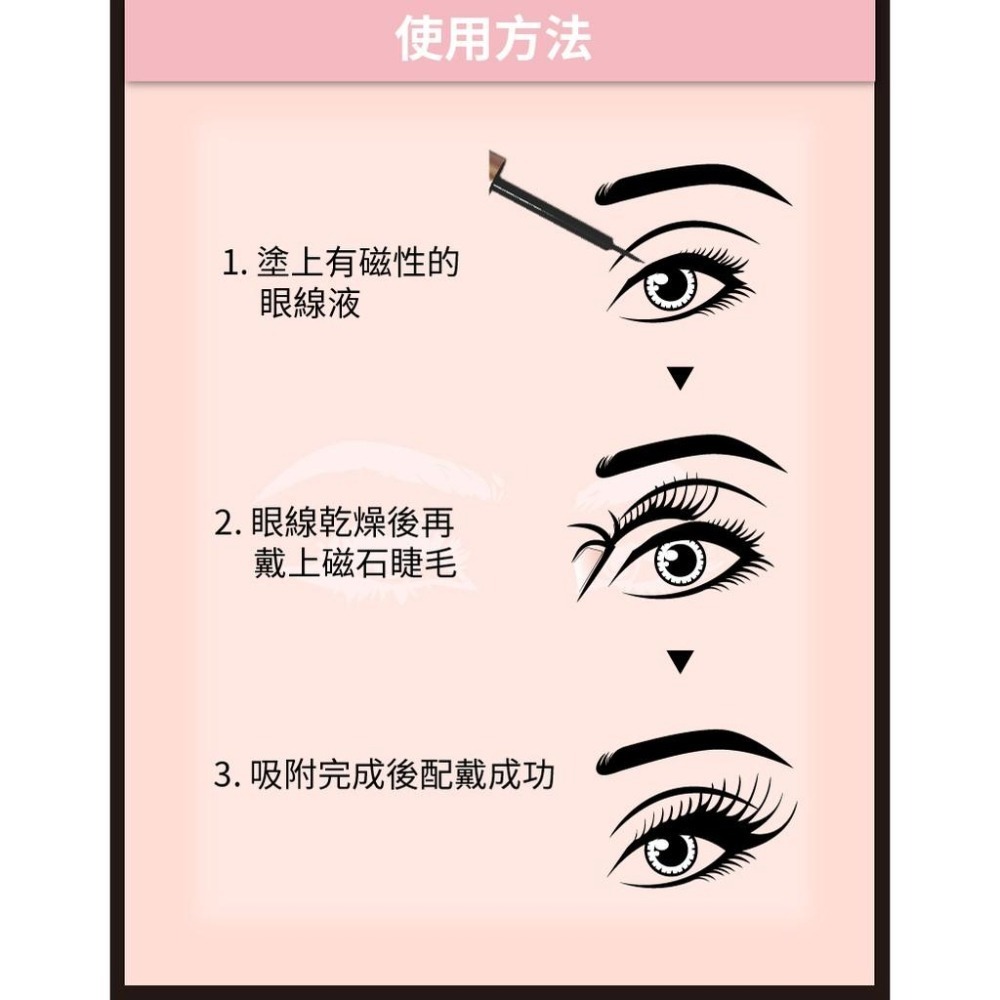 福利品-5折【依洛嘉】熱銷推薦 磁吸 磁石假睫毛組合(七種款式可選) (買一送一)-細節圖5