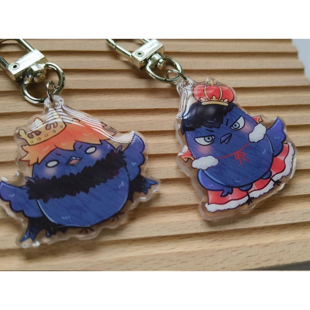 【排球少年】滴膠吊飾／日向翔陽／影山飛雄／孤爪研磨／黑尾鐵朗／烏野／音駒／垃圾場-細節圖2