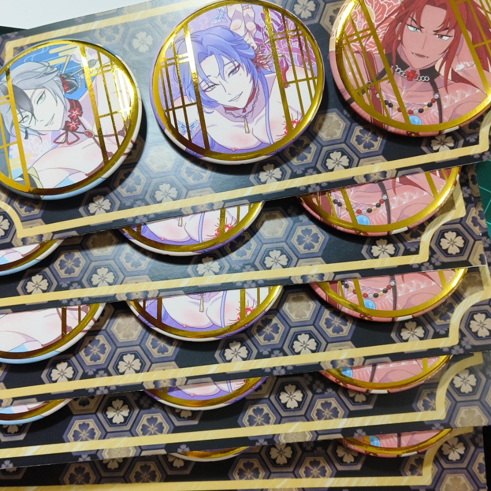 【新世界狂歡】華伶金迷燙金胸章組-細節圖2