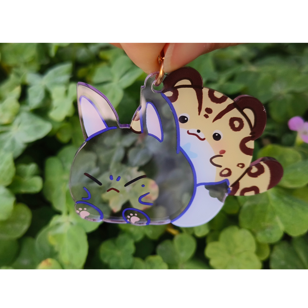 【新世界狂歡】〈豹假狐威〉紫透吊飾-細節圖3