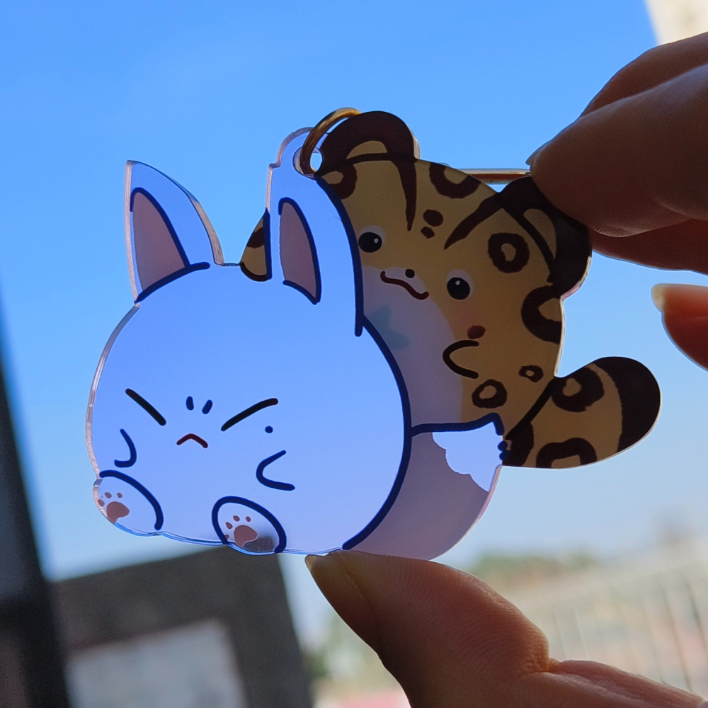 【新世界狂歡】〈豹假狐威〉紫透吊飾-細節圖4