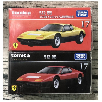 《HT》TOMICA多美小汽車黑盒NO17拉利Ferrari512BB 跑車普通108849+初回114161