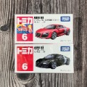 《HT》絕版TOMICA 多美小汽車 NO6 奧迪 AUDI R8 跑車普通467441+初回新車貼 466444-規格圖4