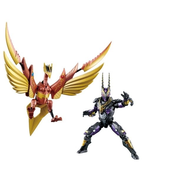 《HT》BANDAI 盒玩 假面騎士龍騎 Gold Phoenix & Gigazelle 701521-細節圖2