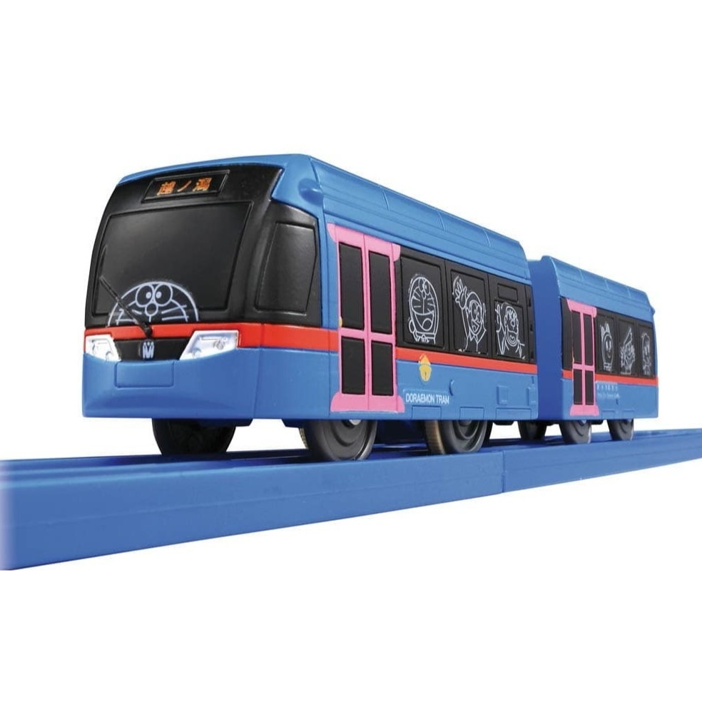 《HT》純日貨 多美 Plarail 鐵道王國火車 S-46 哆啦A夢電車 藍色187363-細節圖2