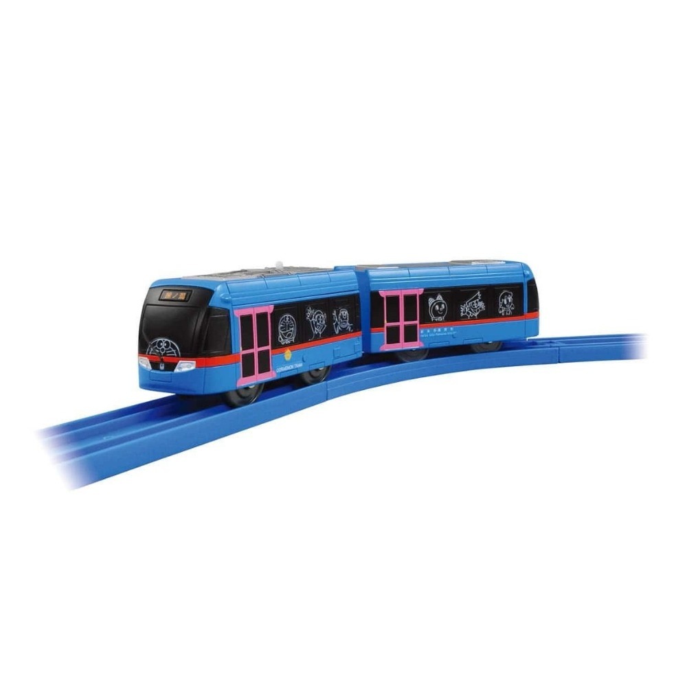 《HT》純日貨 多美 Plarail 鐵道王國火車 S-46 哆啦A夢電車 藍色187363-細節圖3