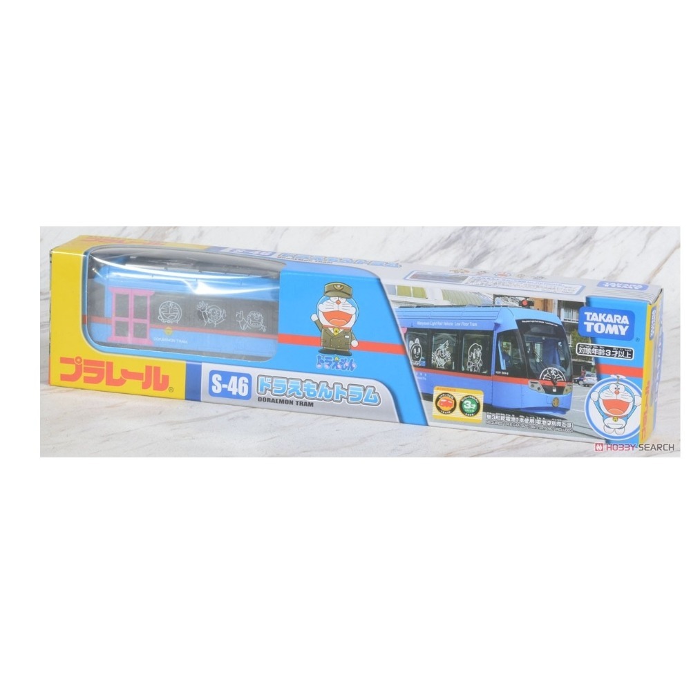 《HT》純日貨 多美 Plarail 鐵道王國火車 S-46 哆啦A夢電車 藍色187363-細節圖4