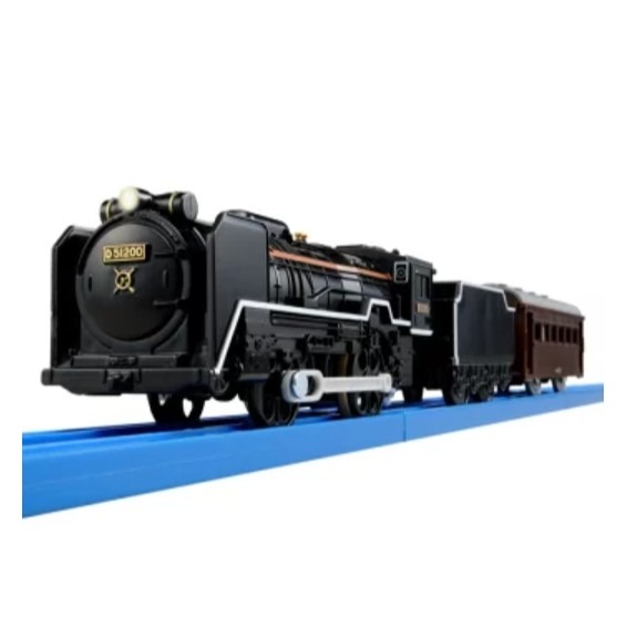 《HT》純日貨 多美 Plarail 鐵道王S-28 蒸氣機關車 D51 200號機 附車頭燈(會亮) 436799-細節圖3