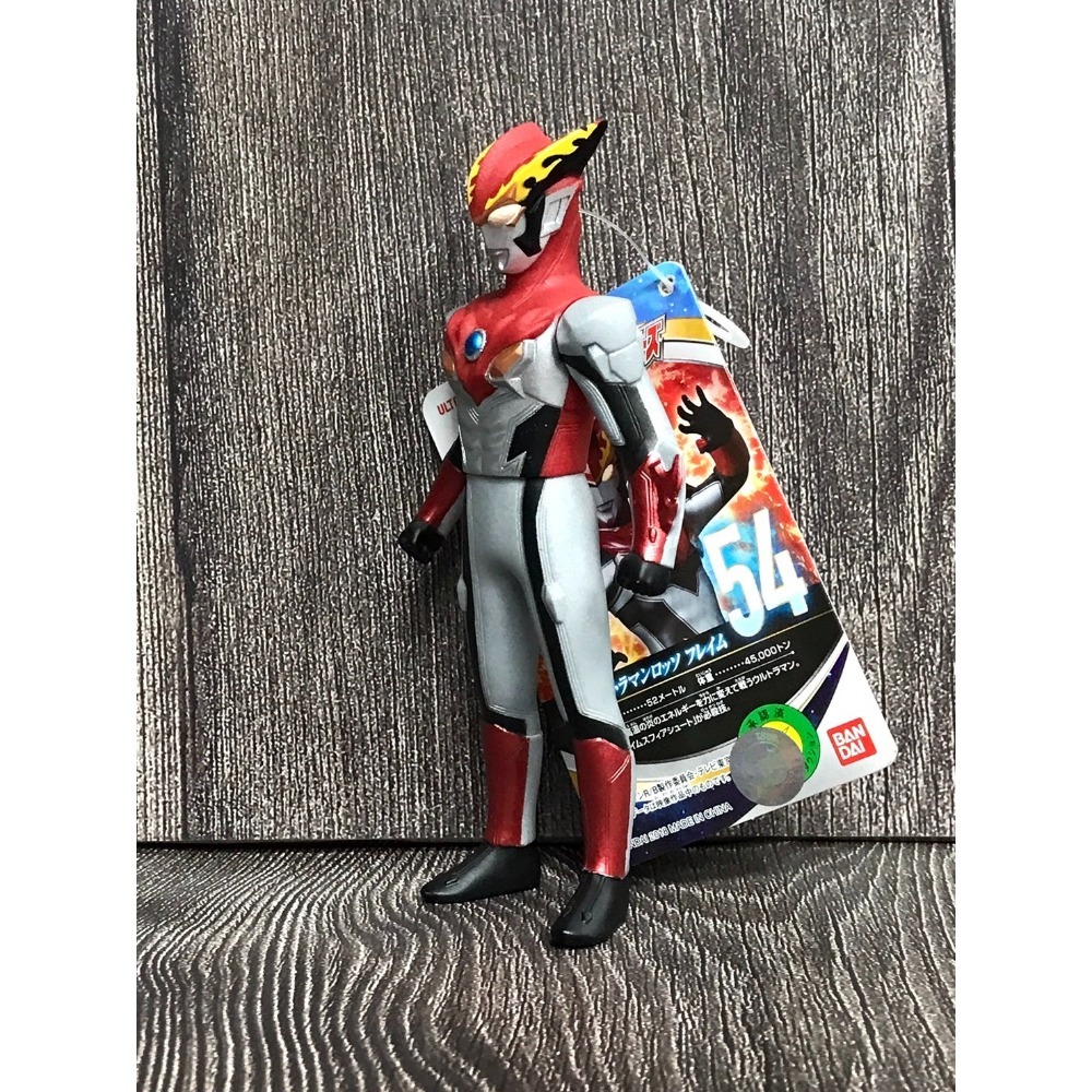 《HT》純日貨 BANDAI 軟膠 超人力霸王 #54 羅索 火型態 236627-細節圖3