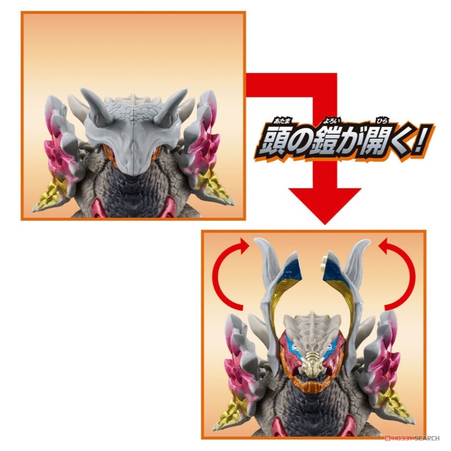 《HT》BANDAI 超人力霸王布雷薩怪獸軟膠 ADVANCE 彩虹輝龍&阿斯加隆武器 960413-細節圖5