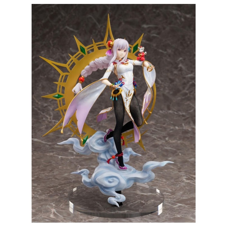 《HT》現貨 F:NEX Re:從零開始的異世界生活 愛蜜莉雅 旗袍Ver 1/7 PVC 完成品 957482-細節圖2