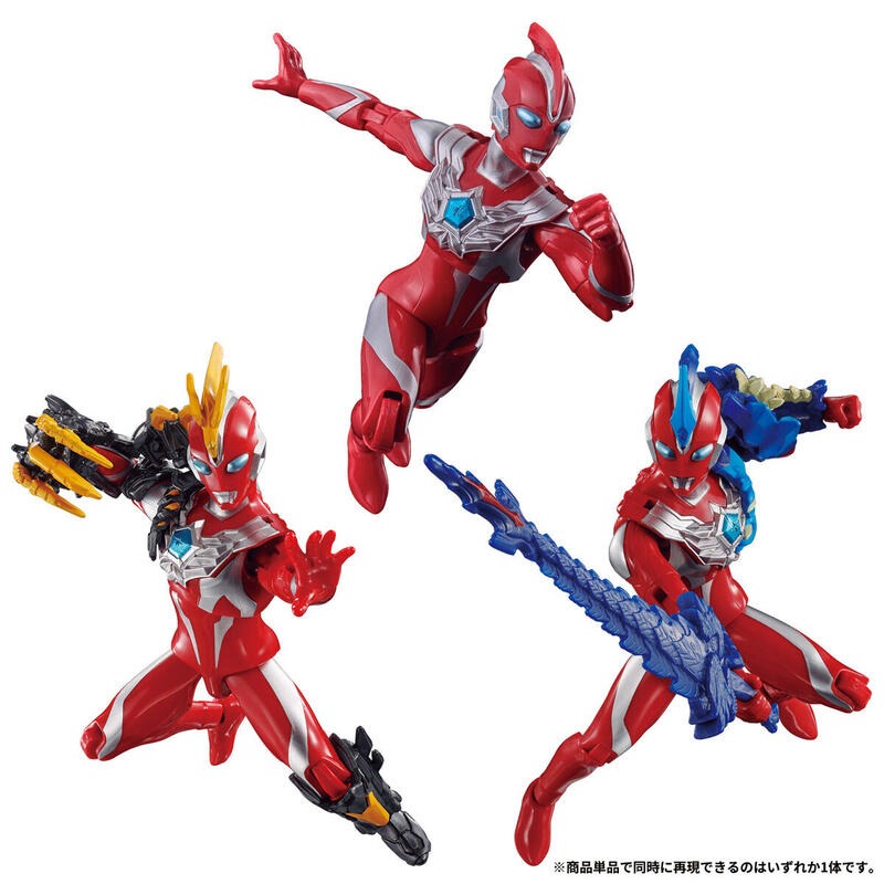 《HT》BANDAI 萬代 超人力霸王 可動公仔 奧米加 雷基尼斯&特萊加隆裝甲套組 801419-細節圖2